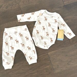 Monica + Andy first moves long sleeve onesie and pants set